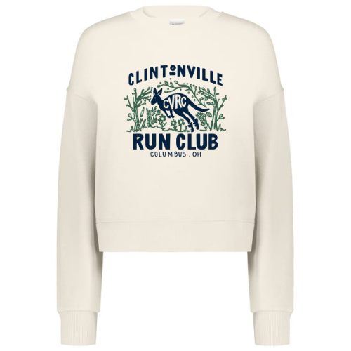 Clintonville Run Club - Augusta Sportswear - Ladies Slouchy Crew - 5424 - FFK