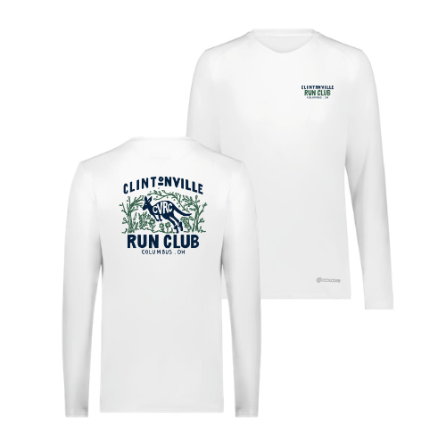 Clintonville Run Club - Holloway - Ladies Essential Long Sleeve Tee Powered by Coolcore® - 222338 - LCFB