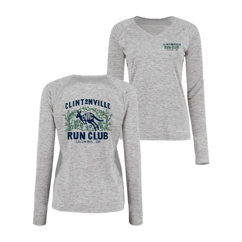 Clintonville Run Club - Holloway Ladies Electrify Long Sleeve Tee Powered by Coolcore® - 222770 - LCFB