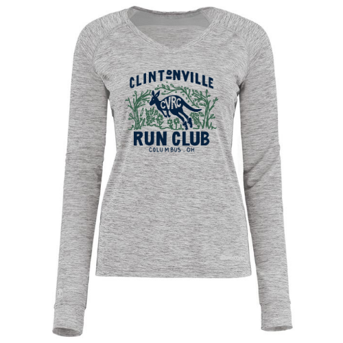 Clintonville Run Club - Holloway Ladies Electrify Long Sleeve Tee Powered by Coolcore® - 222770 - FFK