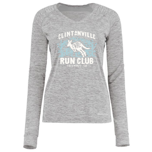 Clintonville Run Club - Holloway Ladies Electrify Long Sleeve Tee Powered by Coolcore® - 222770 - FFK