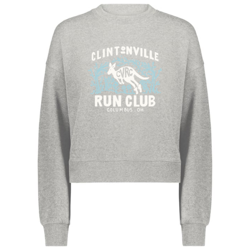 Clintonville Run Club - Augusta Sportswear - Ladies Slouchy Crew - 5424 - FFK