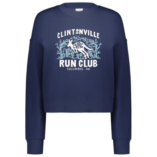 Clintonville Run Club - Augusta Sportswear - Ladies Slouchy Crew - 5424 - FFK