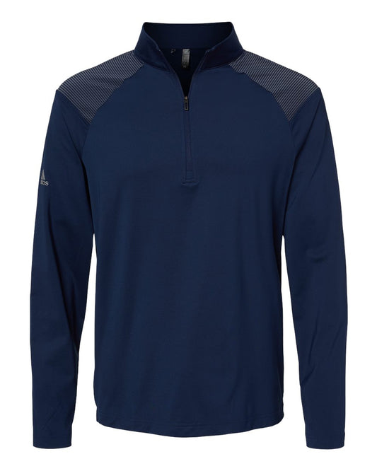 Adidas - Shoulder Stripe Quarter-Zip Pullover - A520