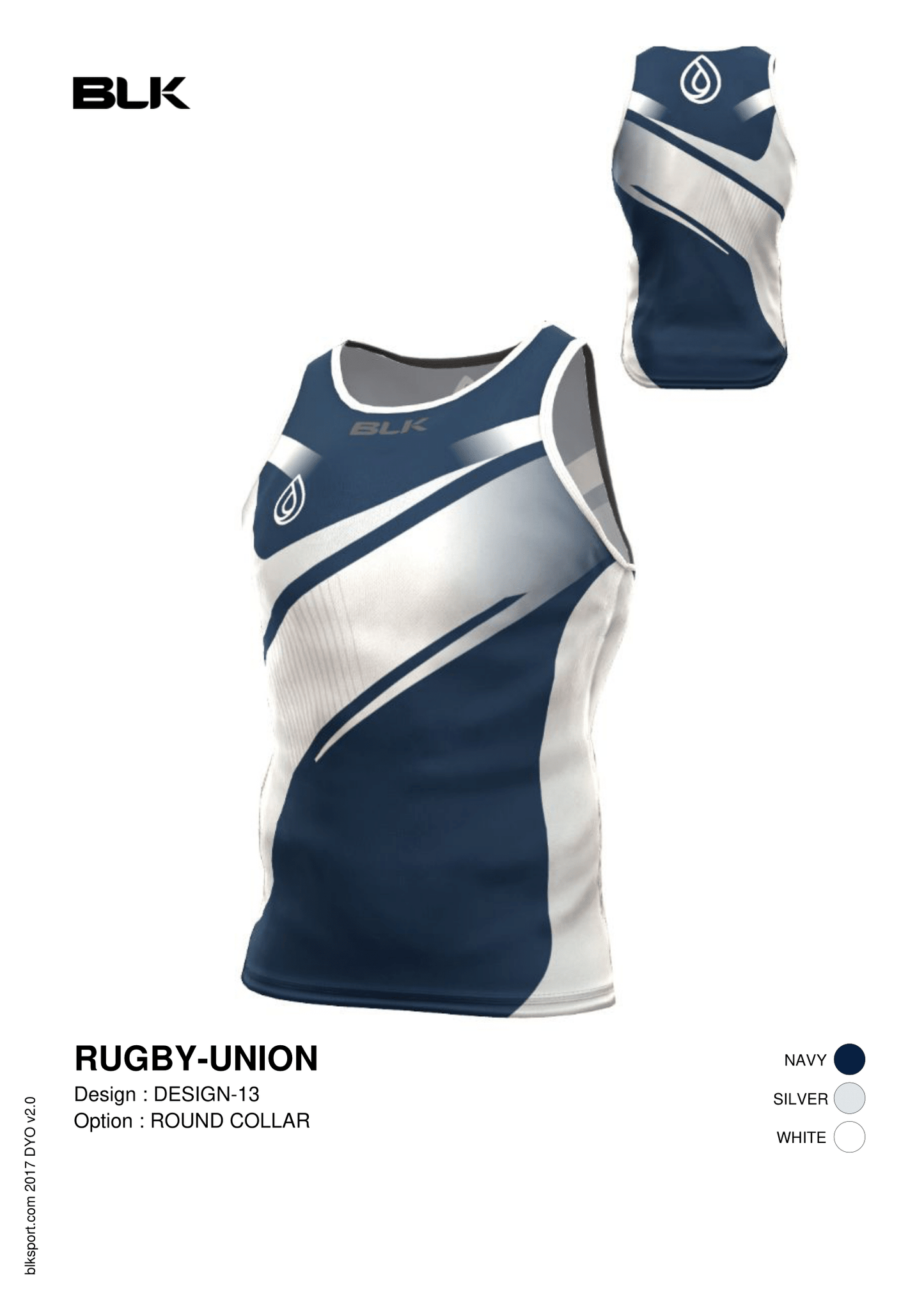 BLK - Junior Rugby Singlet